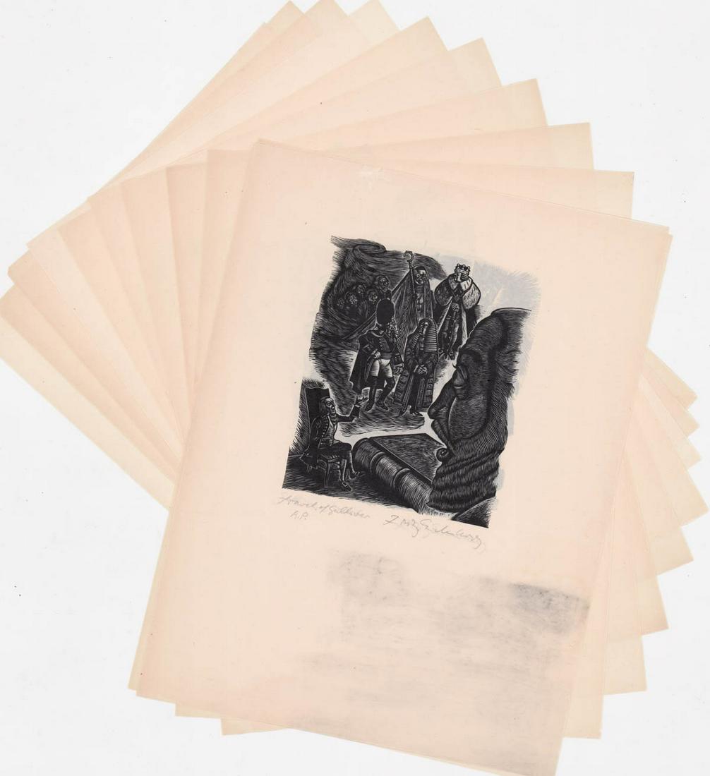 Fritz Eichenberg signed Wood Engravings (11) (1 of 12)