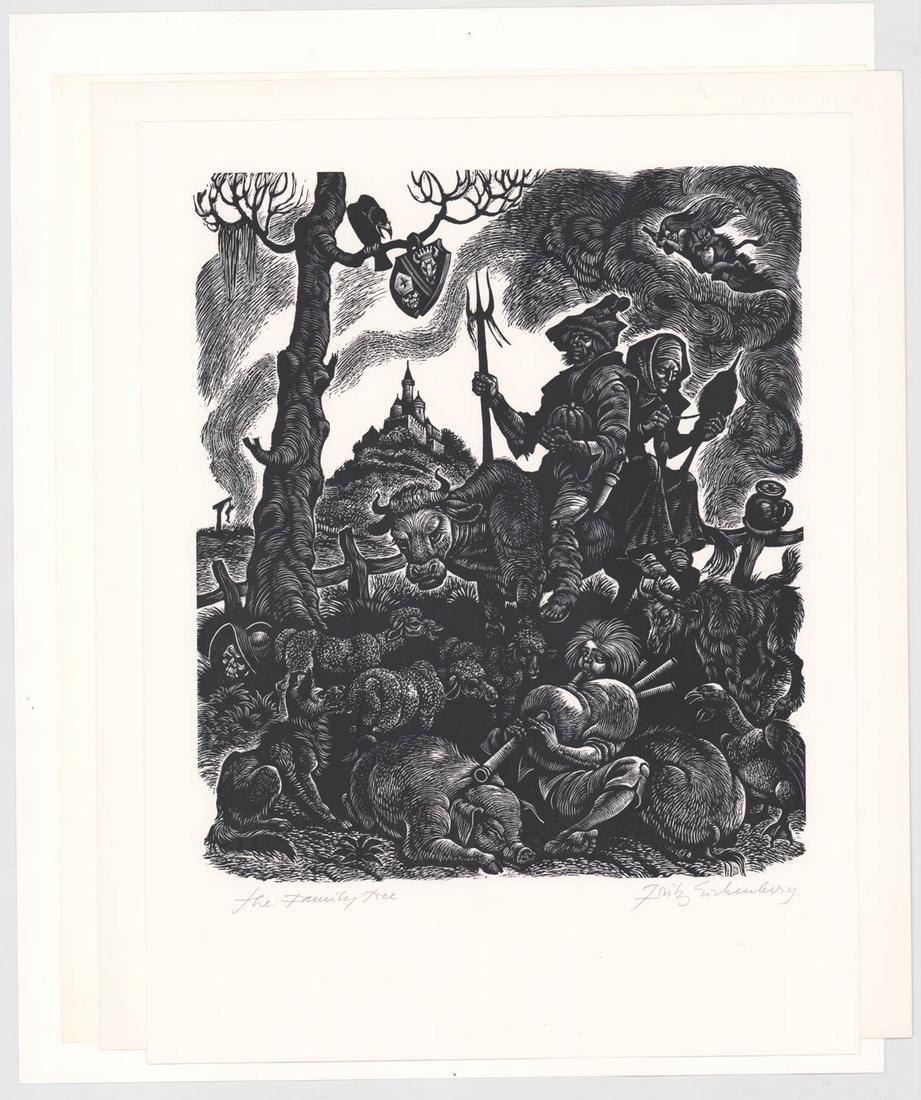 Fritz Eichenberg Wood Engravings (4) (1 of 5)