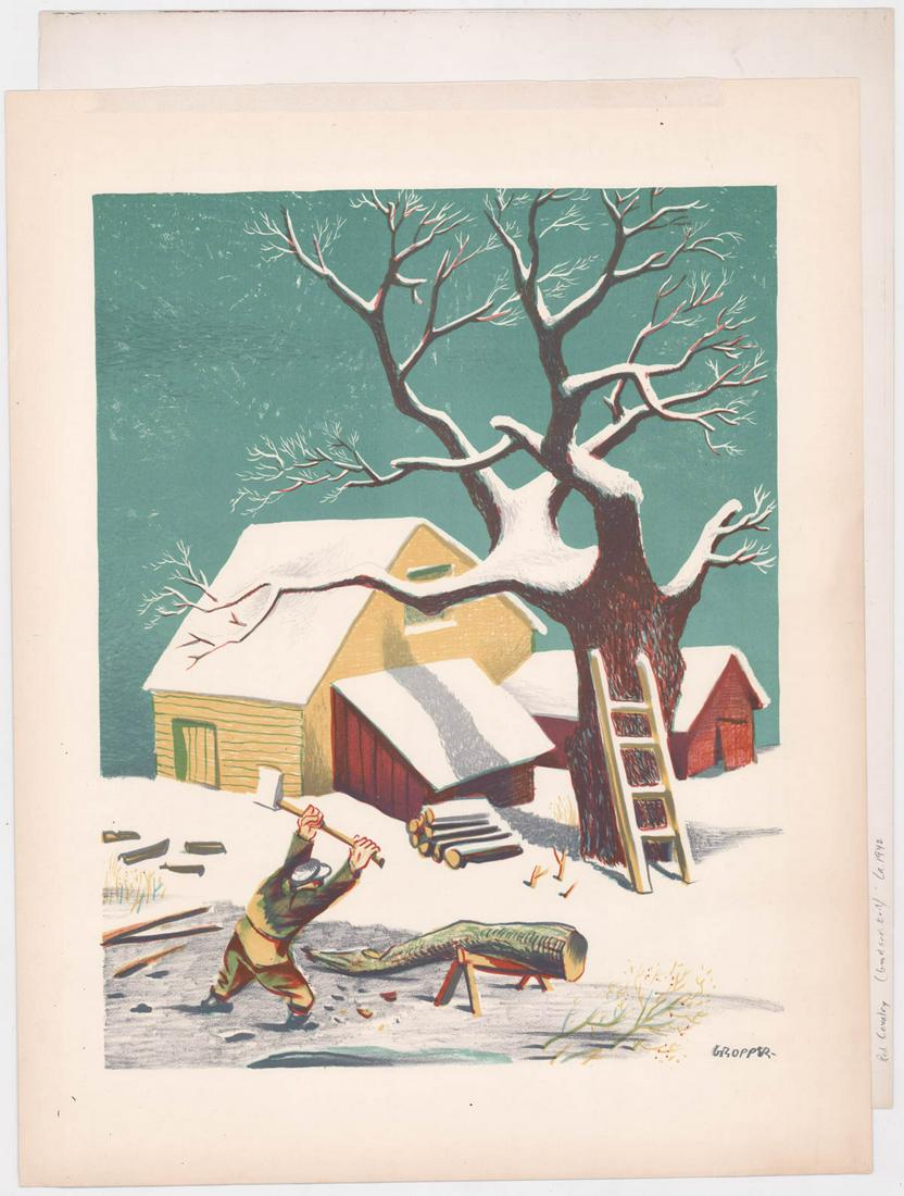 (2) William Gropper Lithographs (1 of 10)