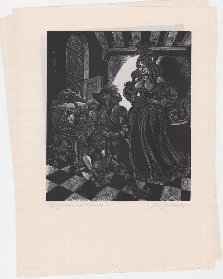 (4) Fritz Eichenberg AP Wood Engravings (1 of 5)