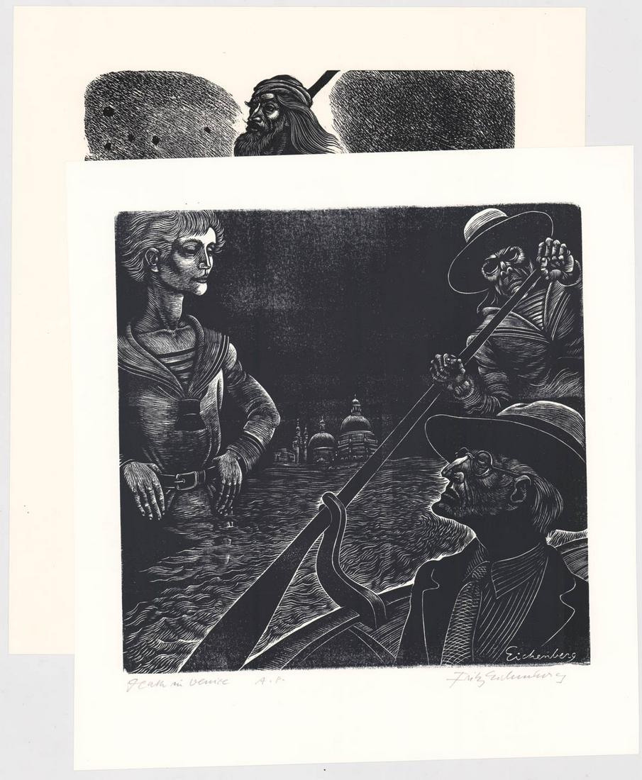 (2) Fritz Eichenberg Wood Engravings (1 of 9)