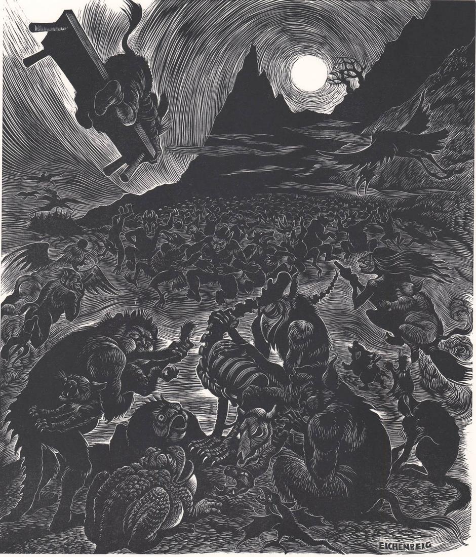Fritz Eichenberg AP Wood Engraving (1 of 4)