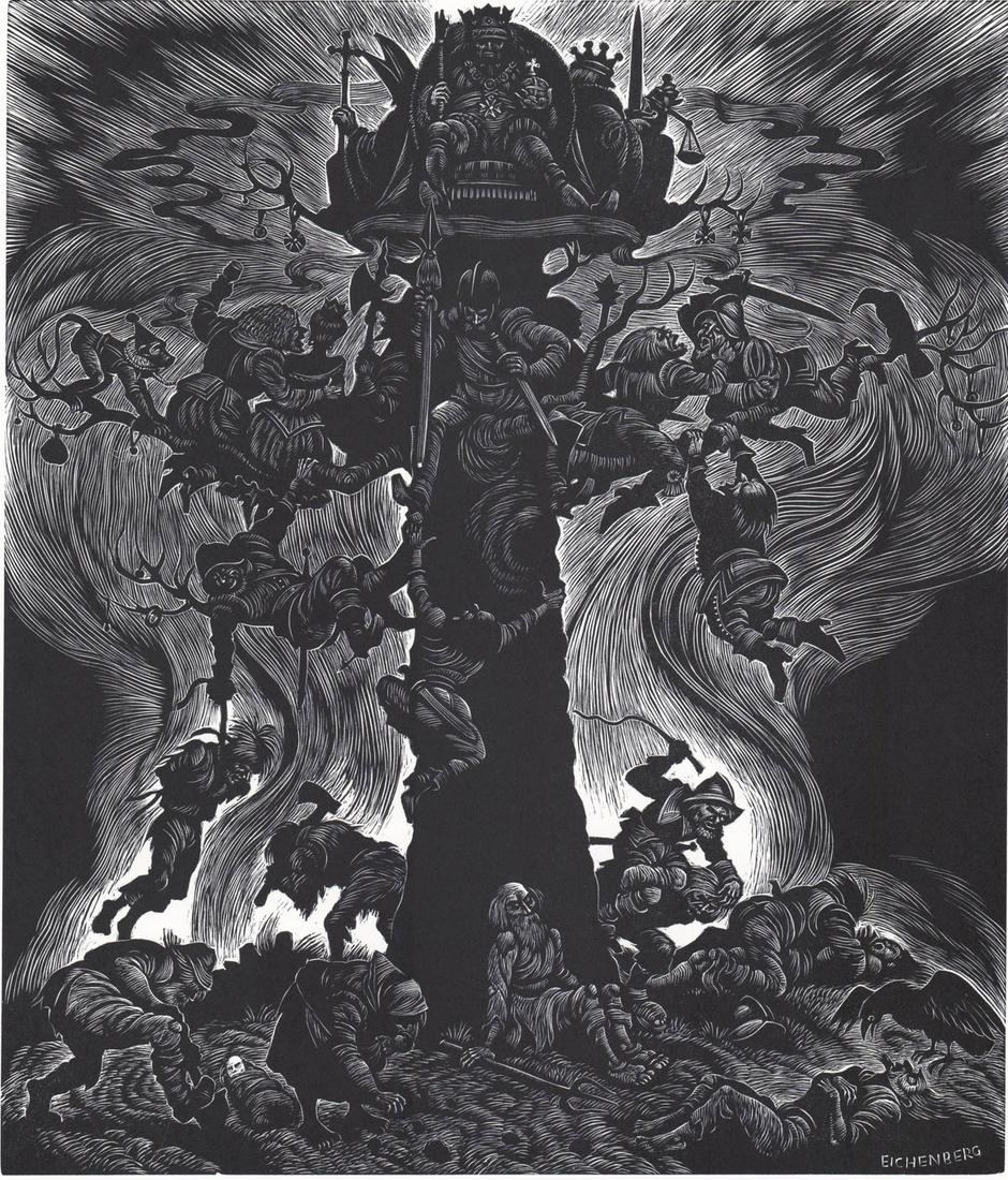 Fritz Eichenberg AP Wood Engraving (1 of 4)
