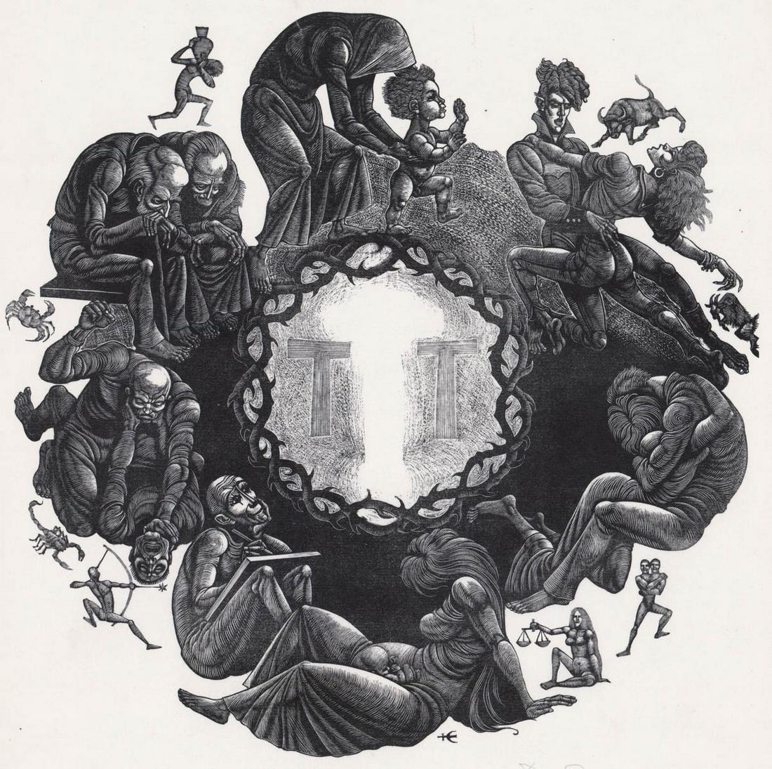 Fritz Eichenberg Artist Proof Wood Engraving (1 of 4)