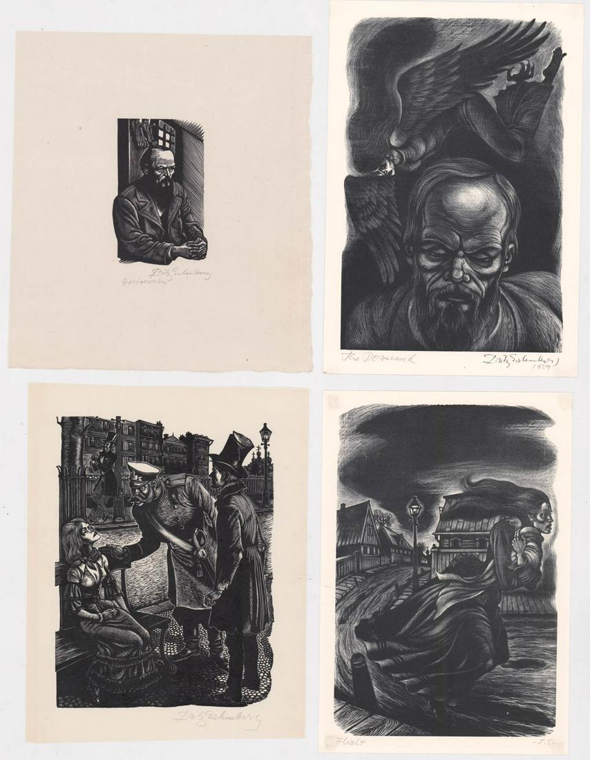 Fritz Eichenberg Signed Prints (4) (1 of 5)