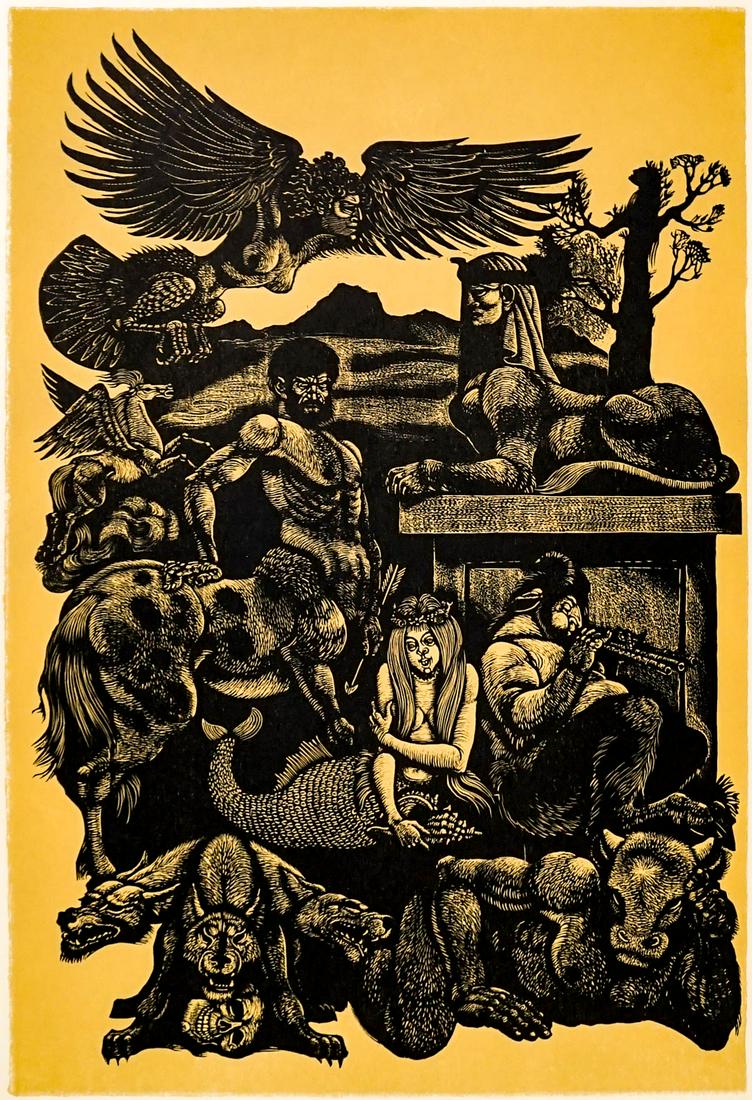 Fritz Eichenberg AP Wood Engraving (1 of 6)