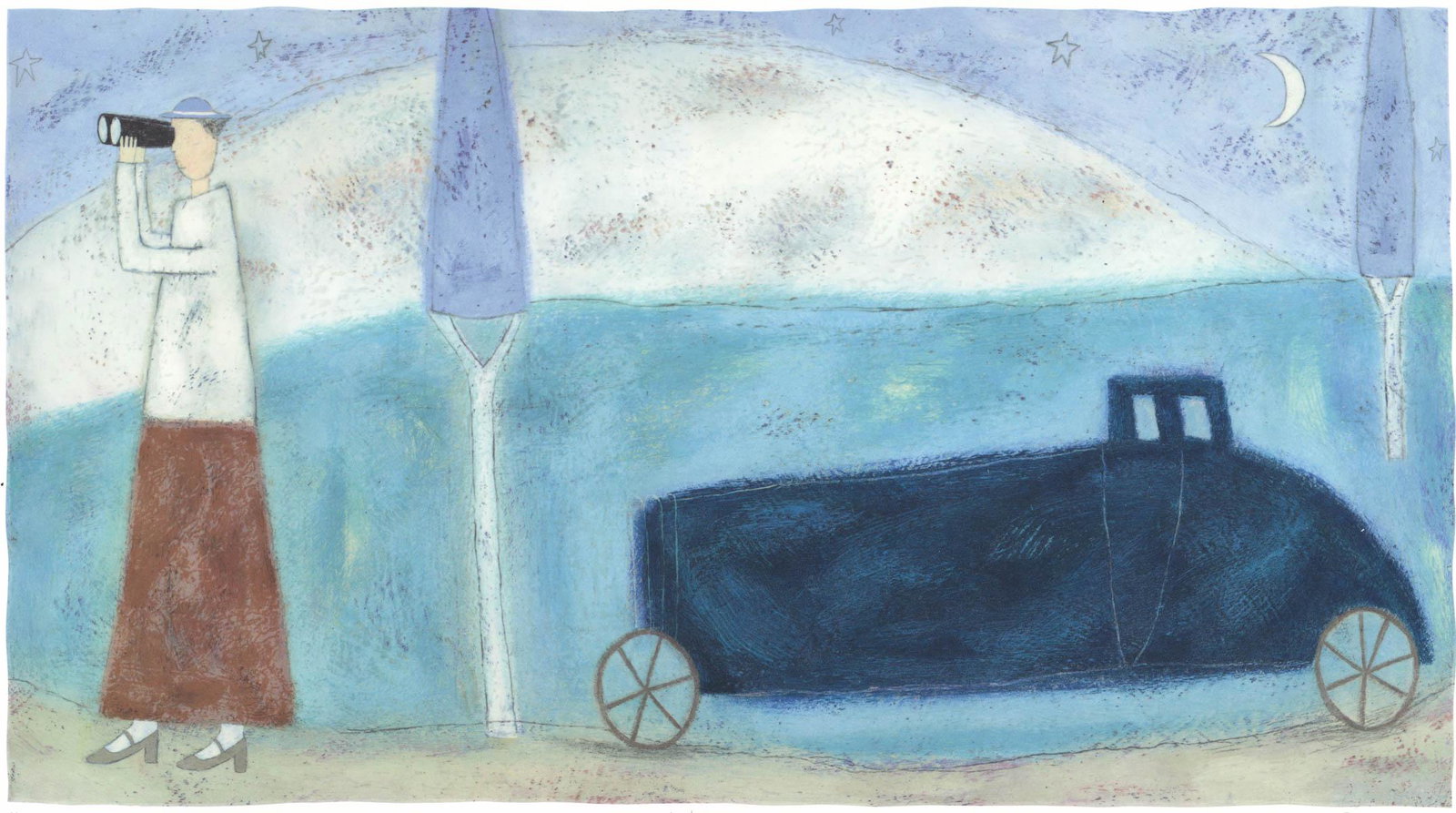 Paula McArdle Numbered Serigraph [Watching] (1 of 4)