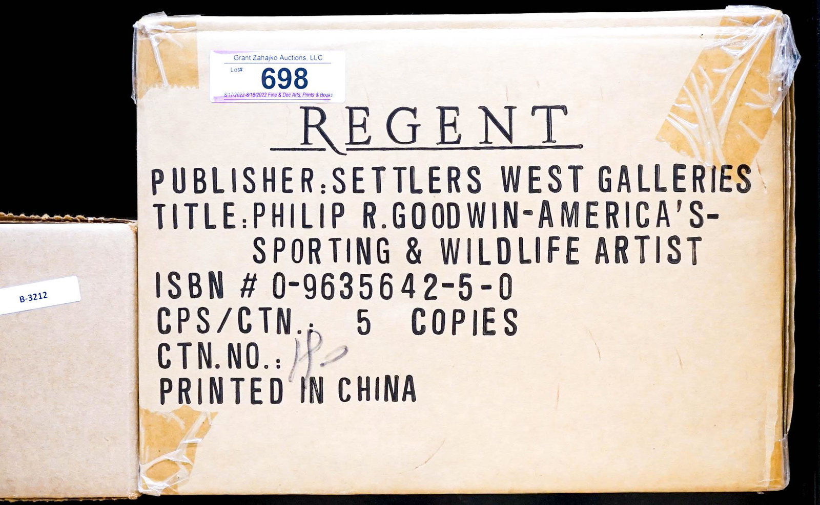 Philip R. Goodwin by Peterson LTD SEALED (5) MIB: Five (5) copies of Phillip R. Goodwin; America's Sporting and Wildlife Artist by Larry Len Peterson. 2001, limited to 2900 copies. Factory Sealed. The Coeur d'Alene Art Auction. 373 pp. Note the pictu