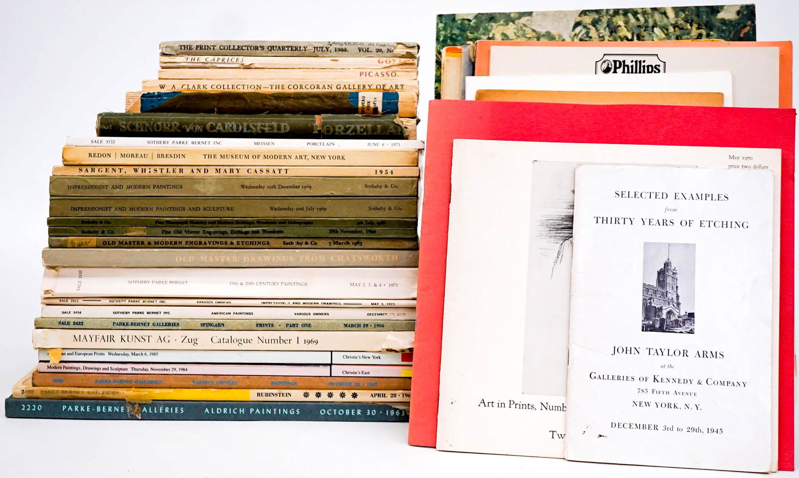 Art (37) Galleries; Collections and More: Thirty-seven (34) hardcover and softcover illustrated catalogs and books of Art. Includes: Edvard Munch; Print Quarterly V. 20 No. 3, 1933; Goya; Toulouse Lautrec; and more. Lot measures 11 in. x 11 i