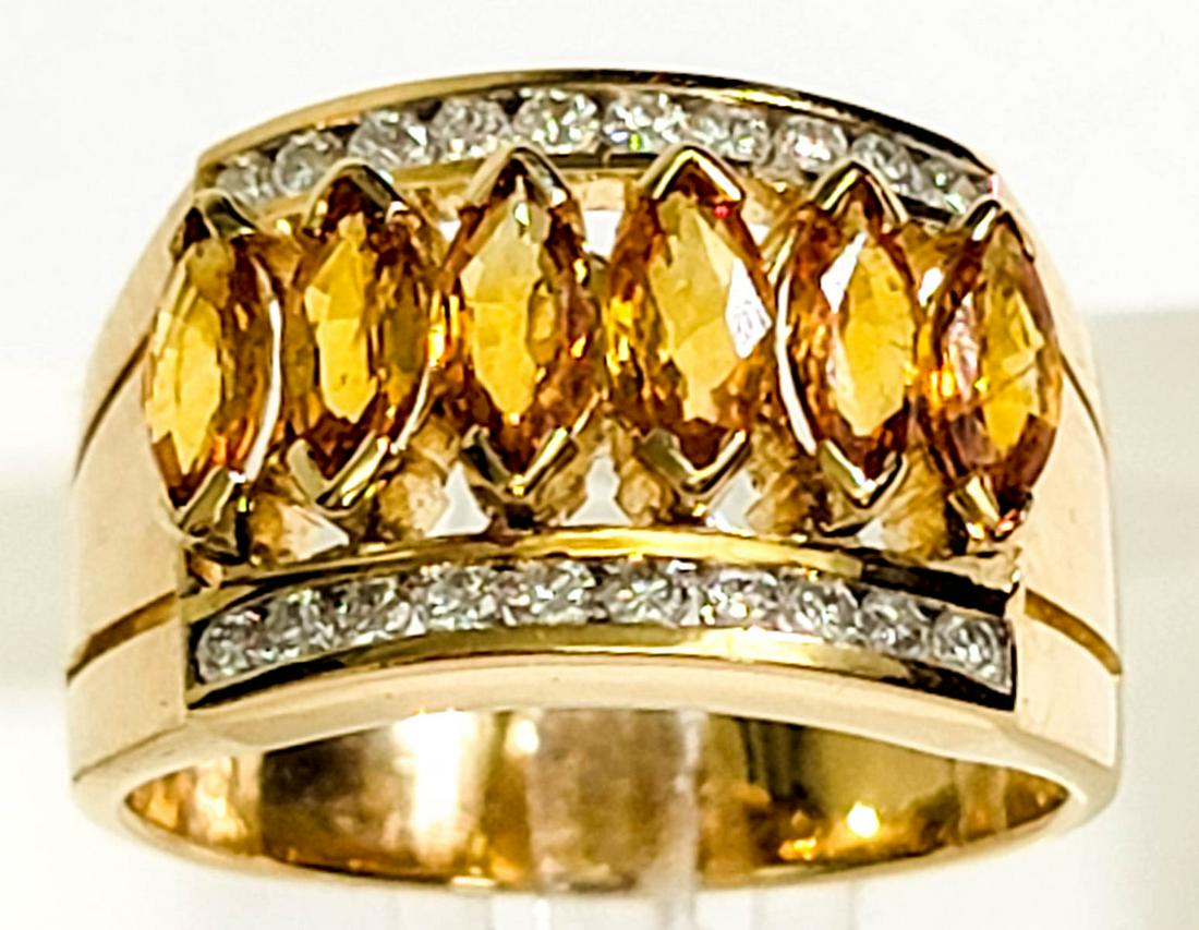 18k Yellow Gold Sapphire Ring 1.86 ctw (1 of 6)
