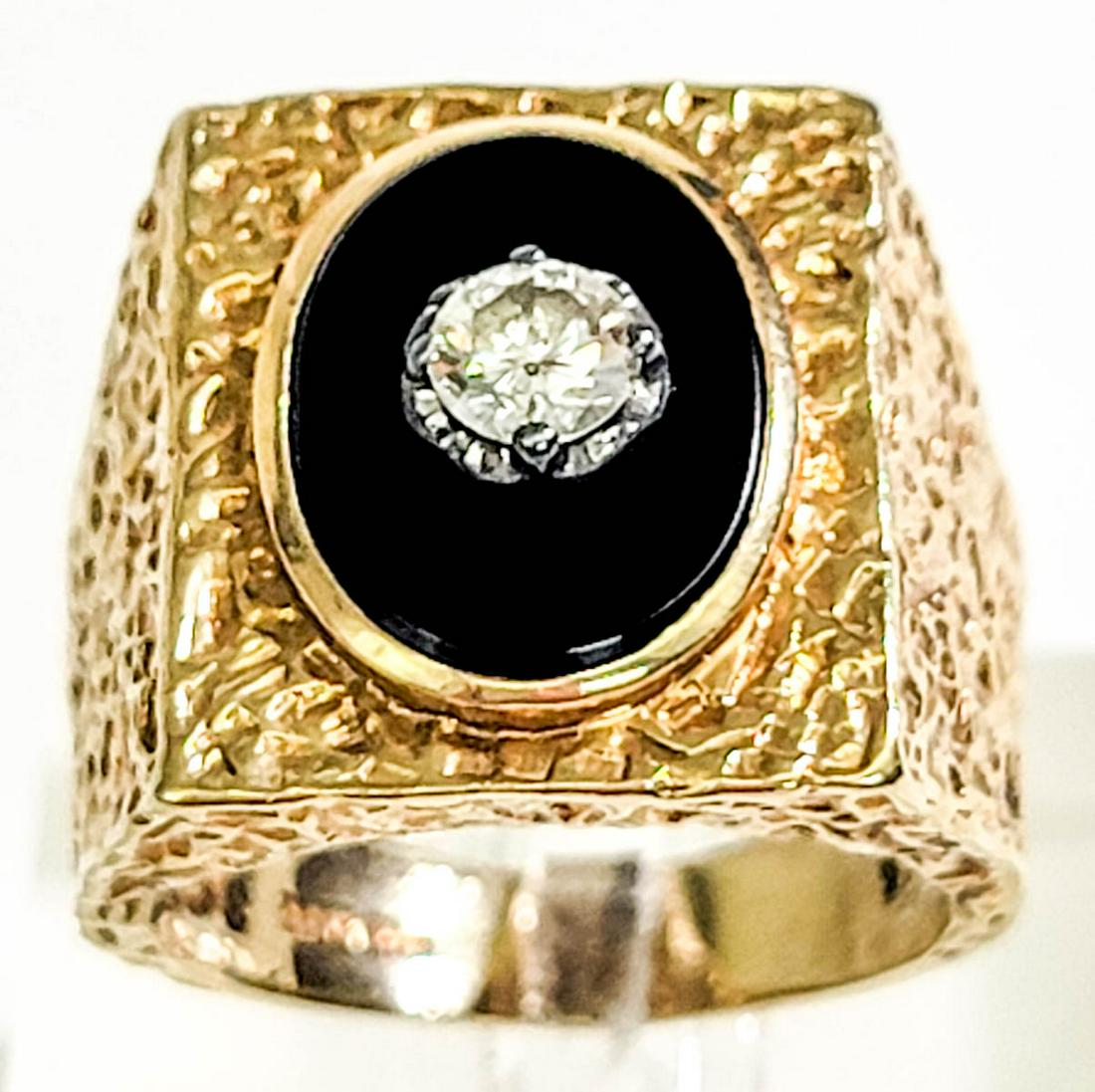 14k Two Tone Gold Diamond Ring (1 of 7)