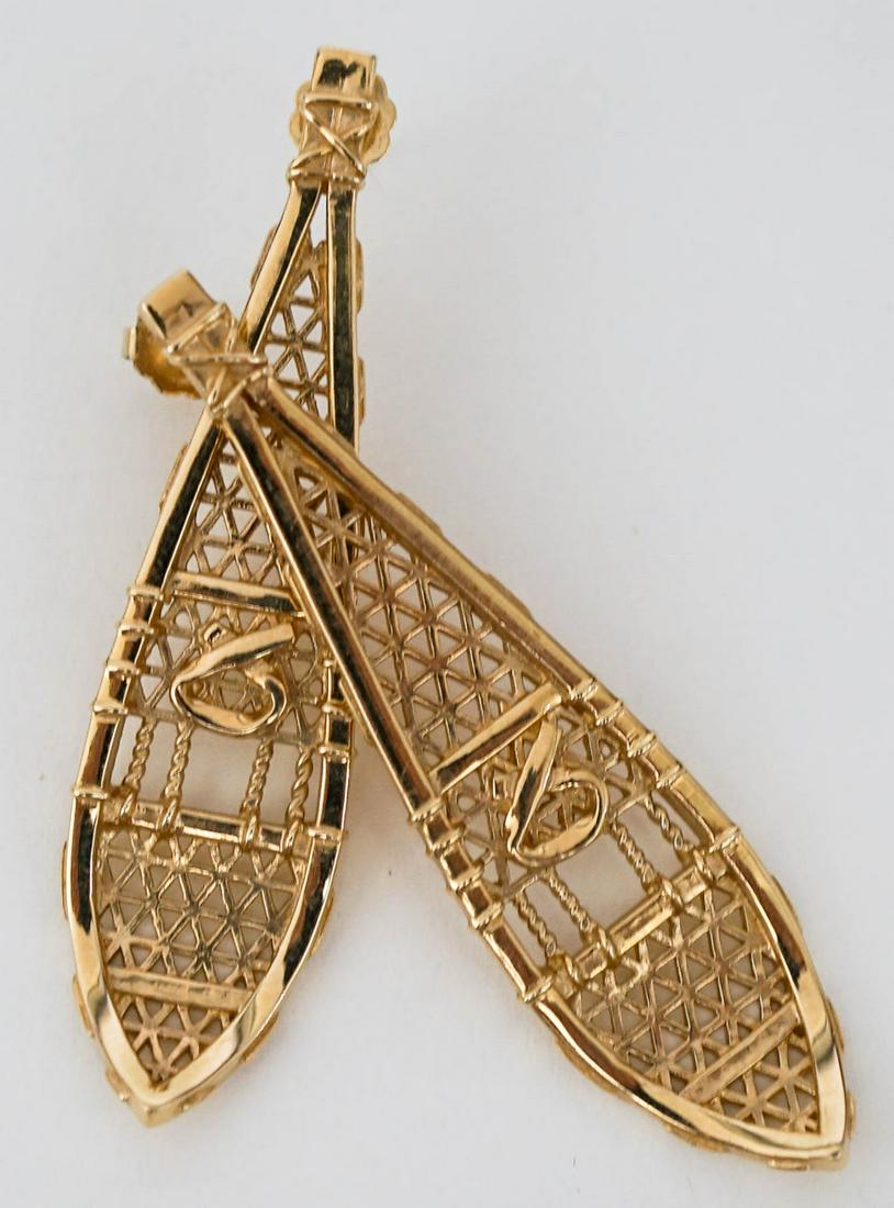 Kabana 14k YG Snowshoe Earrings (1 of 6)