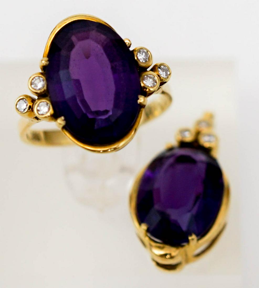 14k Amethyst Ring & Pendant (1 of 13)