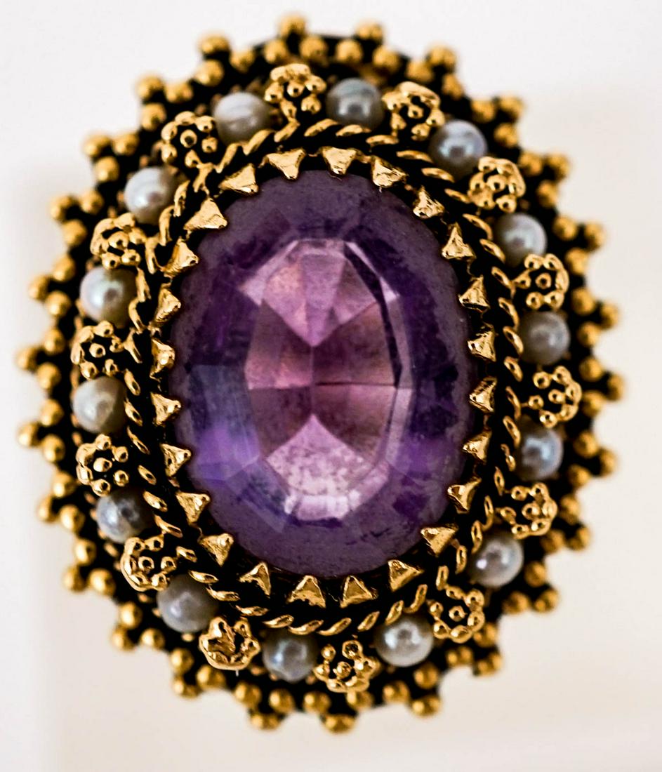 14k Gold Amethyst Ring (1 of 8)
