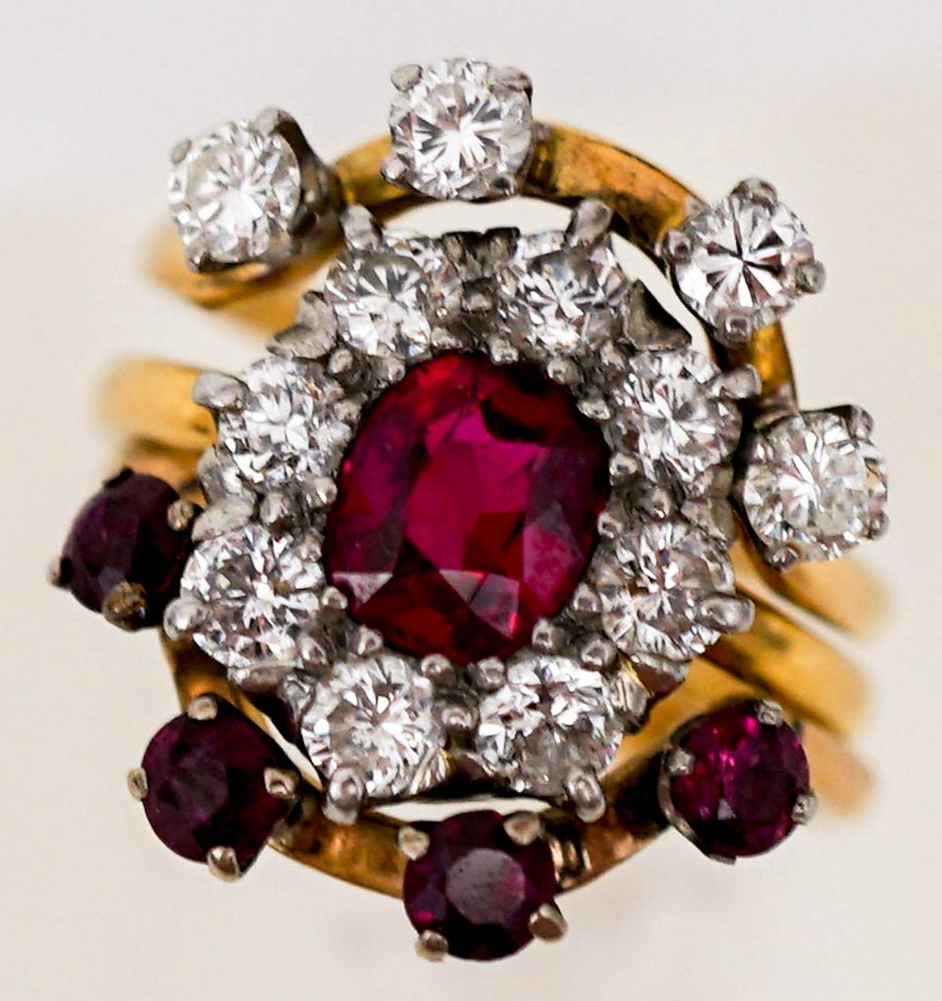 14k & 18k Yellow Gold & Platinum Wedding Set (1 of 9)