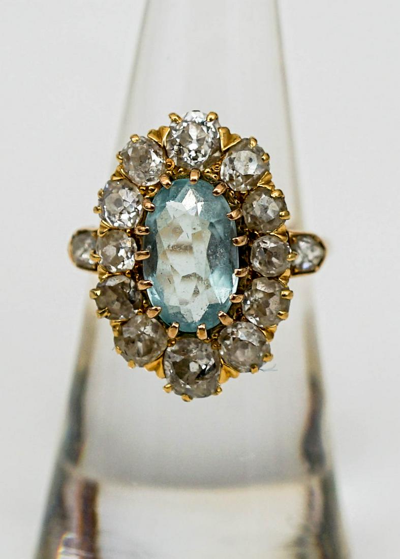 14k Yellow Gold Aquamarine Ring (1 of 7)