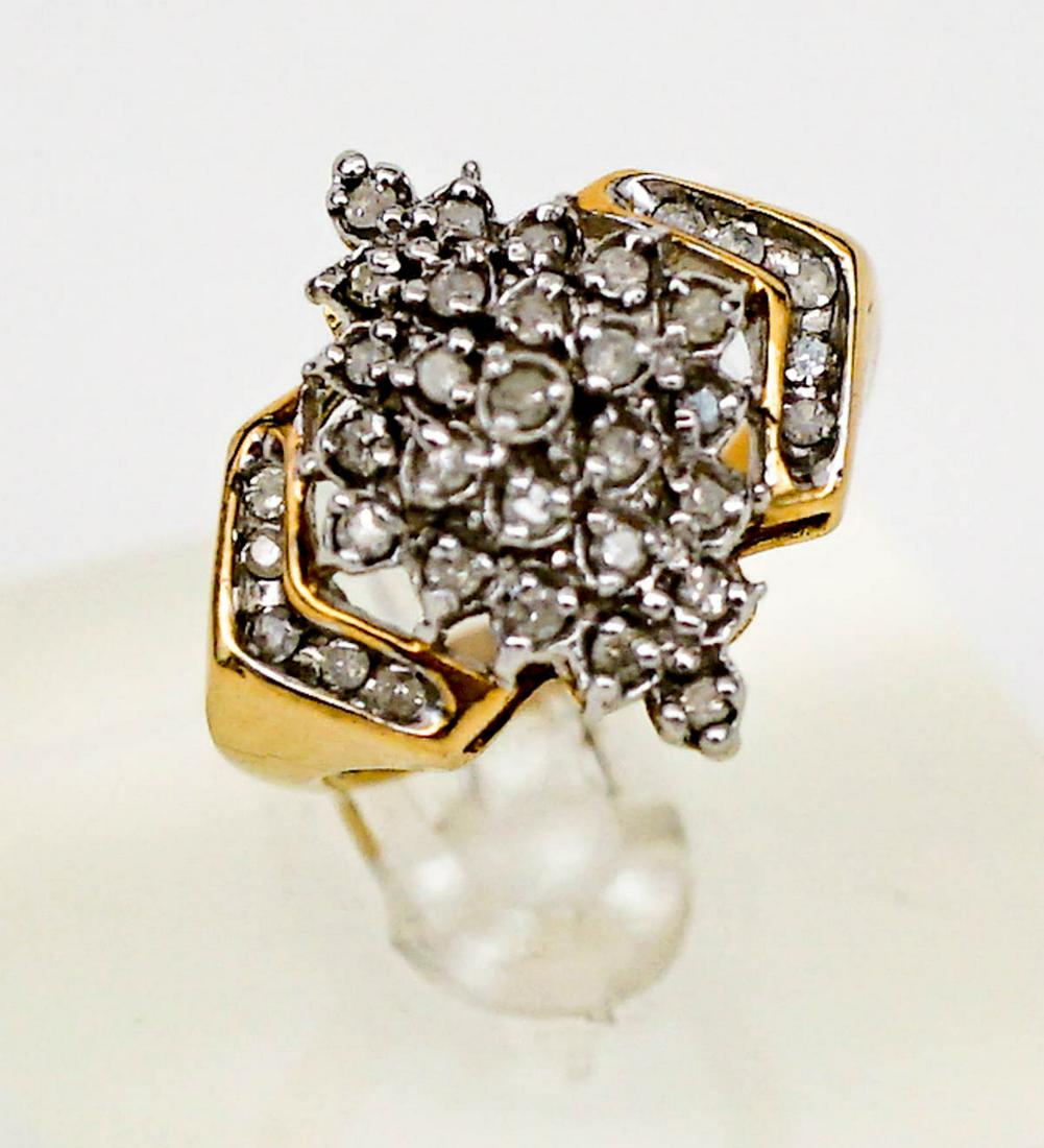 Ladies 14k Yellow Gold Ring with Diamonds (1 of 9)