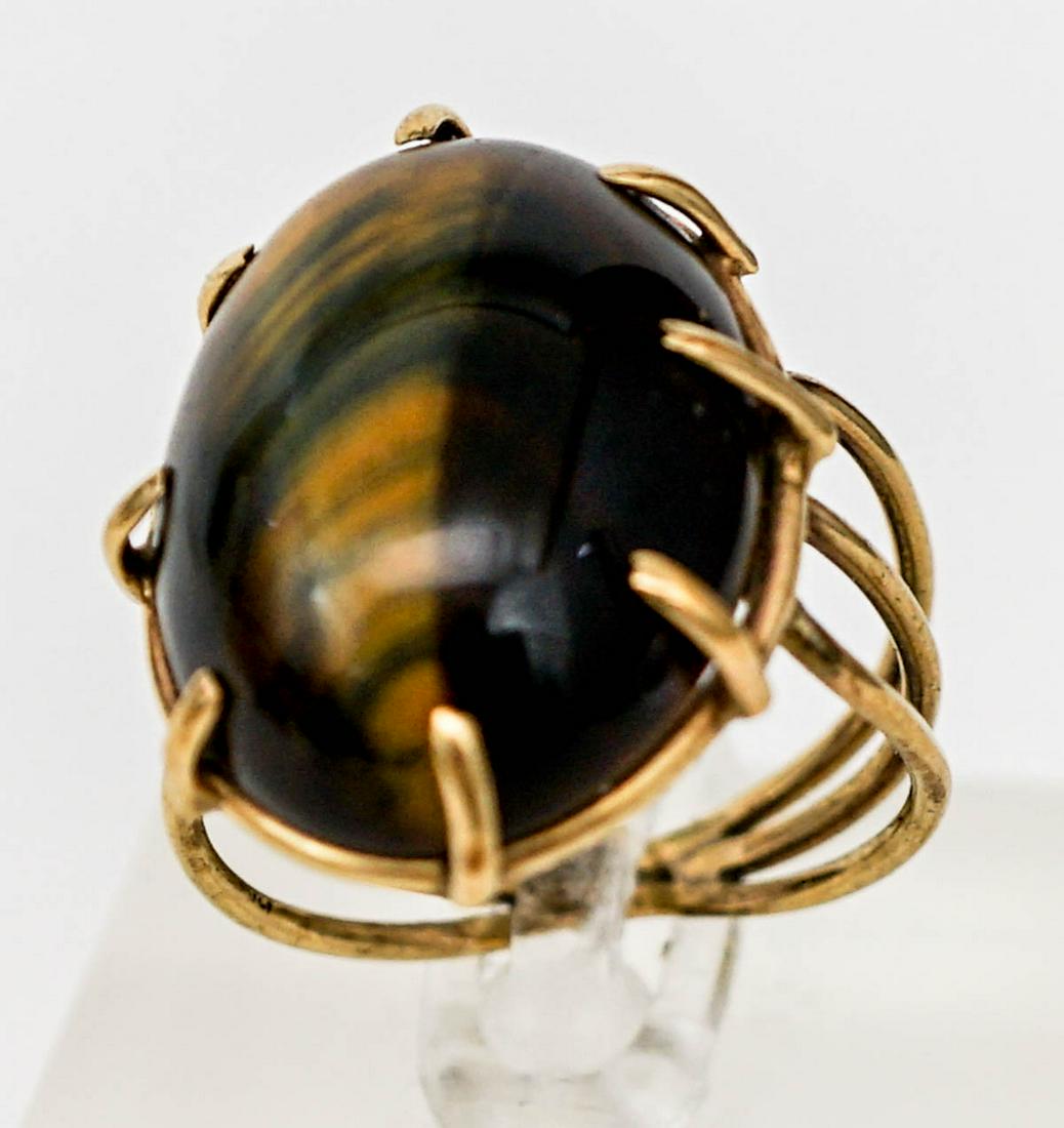 10k Large Tiger Eye Ring (1 of 9)