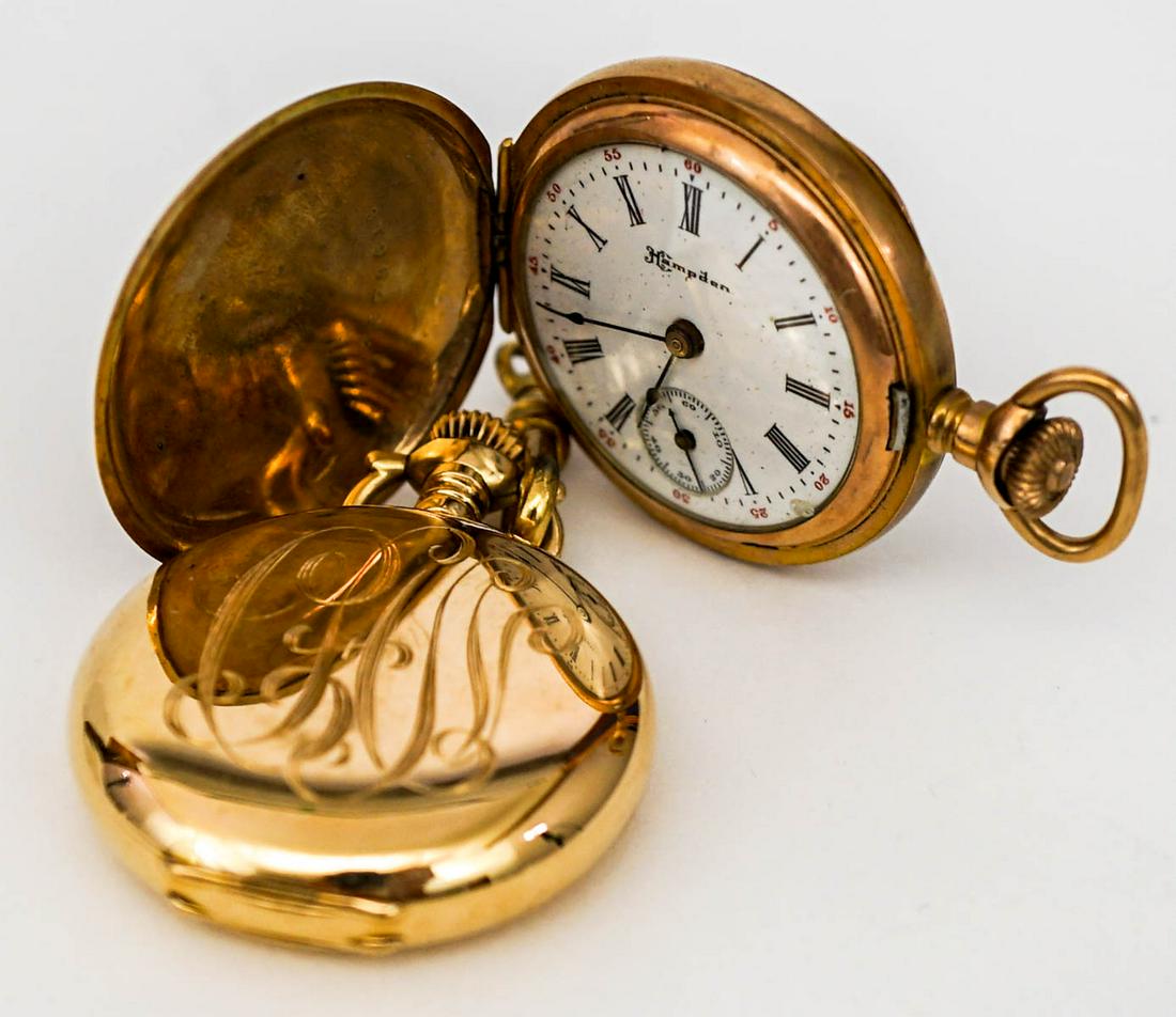 Two Ladies Pocket Watches, (1) 14k (1 of 6)
