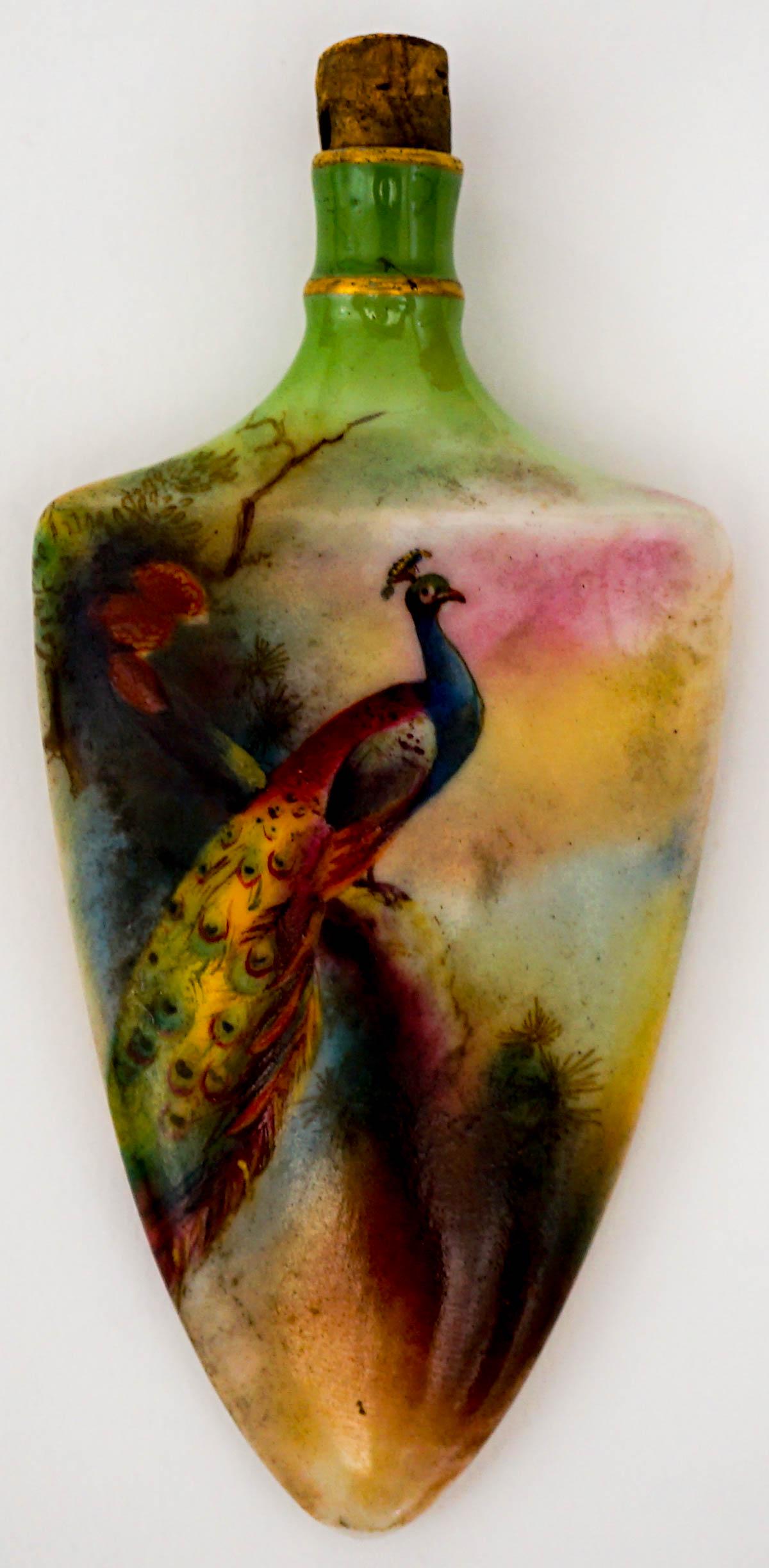 Royal Worcester Antique Hand Painted Scent Bottle (1 of 6)