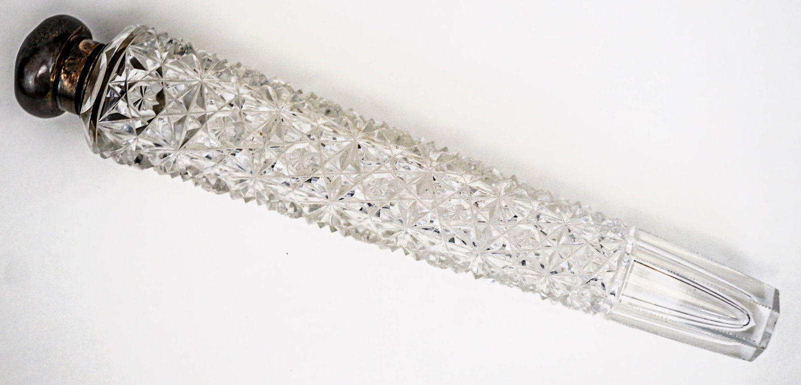 Large Antique Cut Glass Scent Bottle (1 of 7)