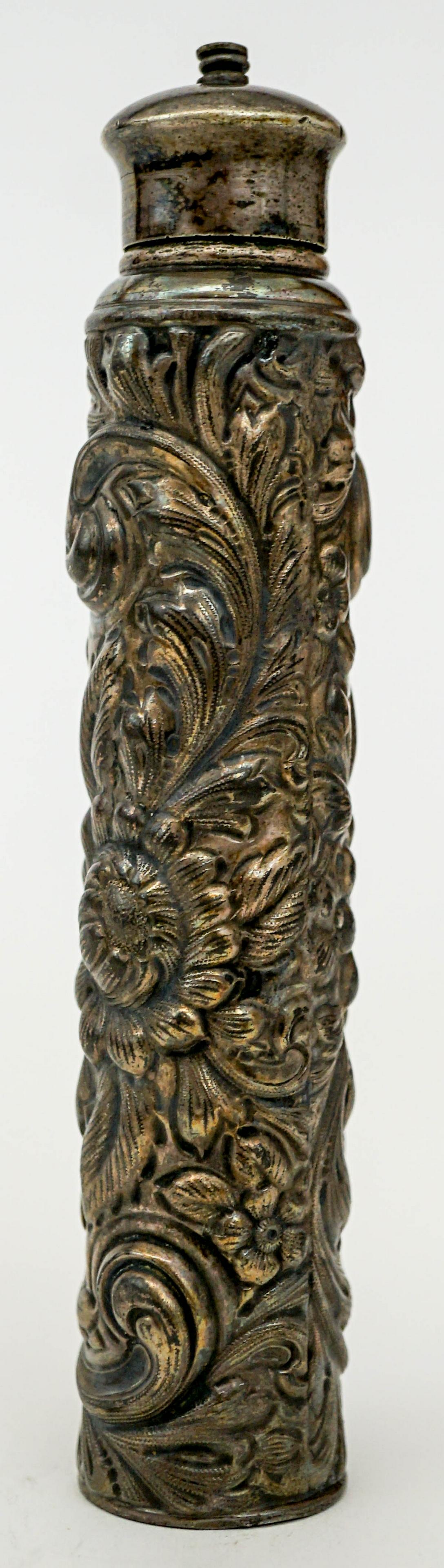 Antique Derby Silver Plate Scent Bottle (1 of 8)