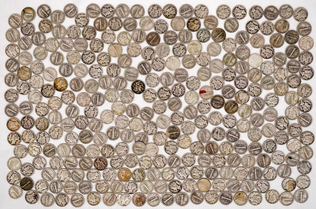 U.S. Mercury Dimes, Approximately 300 (1 of 6)