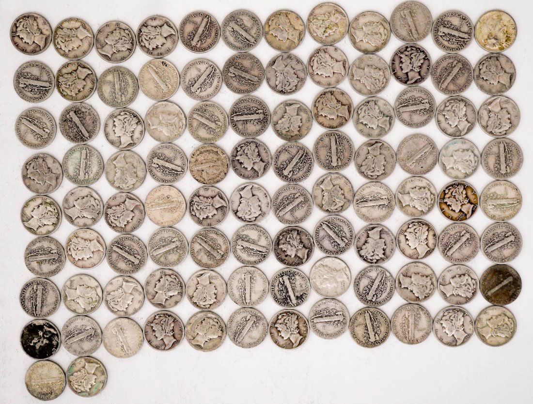 U.S. Mercury Dimes (98) (1 of 4)