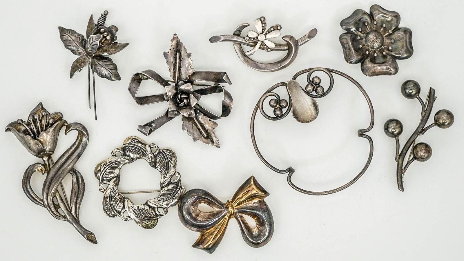 (9) Vintage Sterling Designer Brooches (1 of 15)