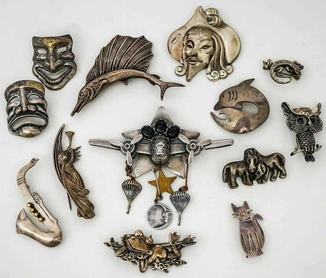Sterling Designer Brooches (13) (1 of 20)