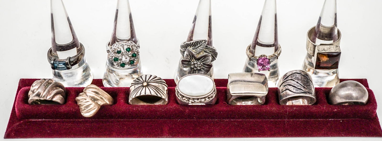 (12) Nice Vintage Sterling Designer Rings (1 of 18)