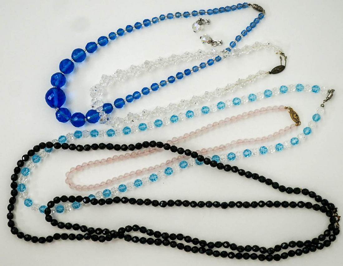 Beaded (5) Necklaces (1 Set) Earrings (1 of 10)