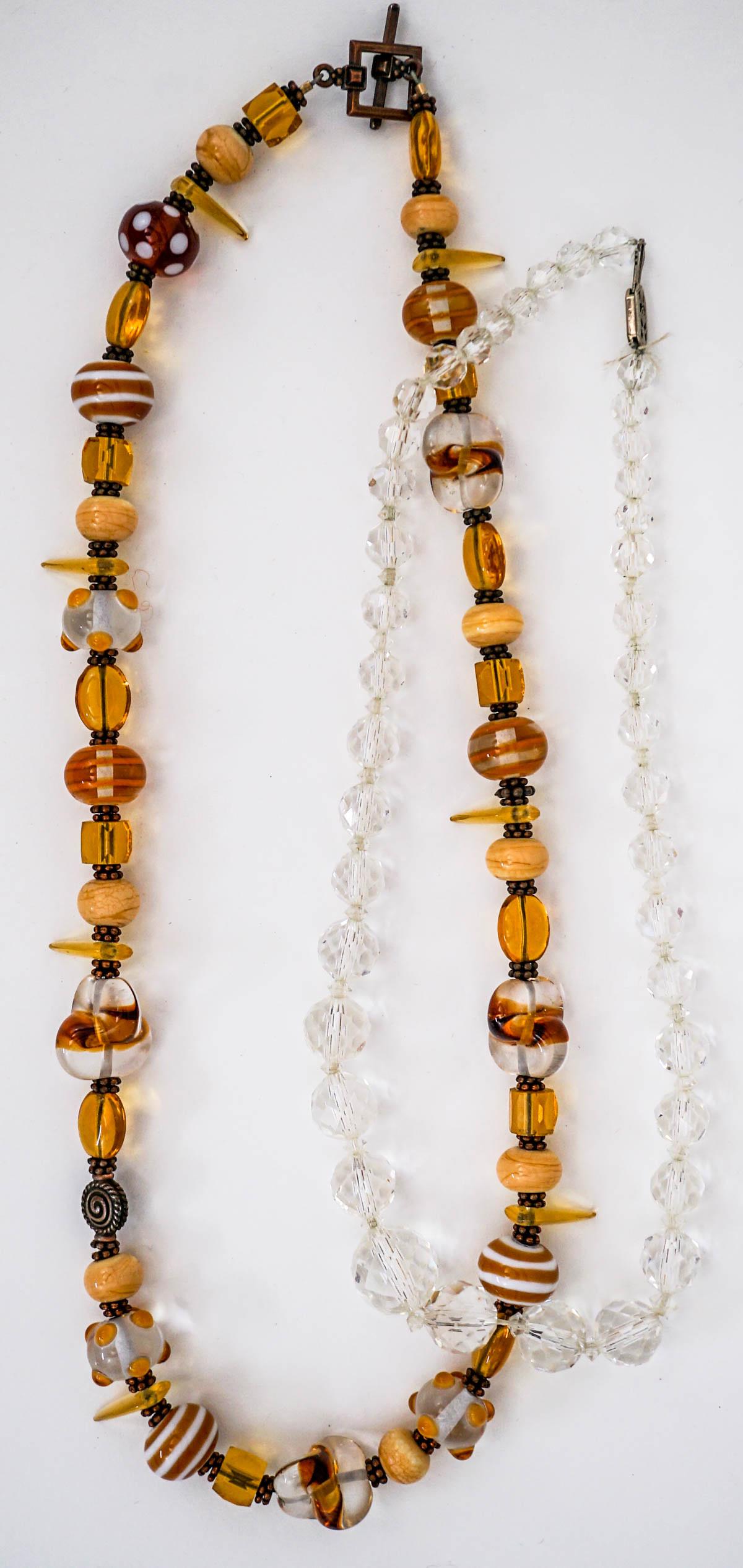 Vintage (2) Beaded Necklaces (1 of 3)