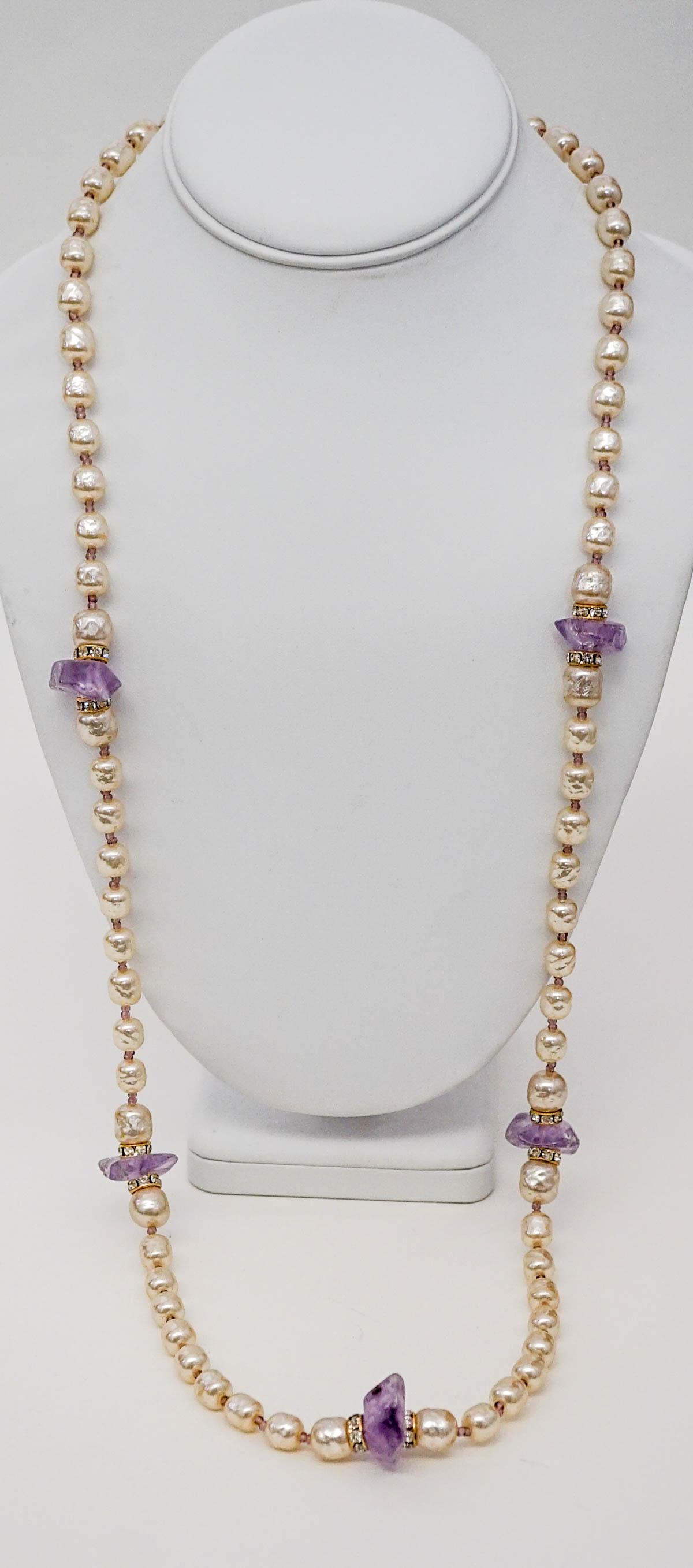 Miriam Haskell Signed Necklace (1 of 5)