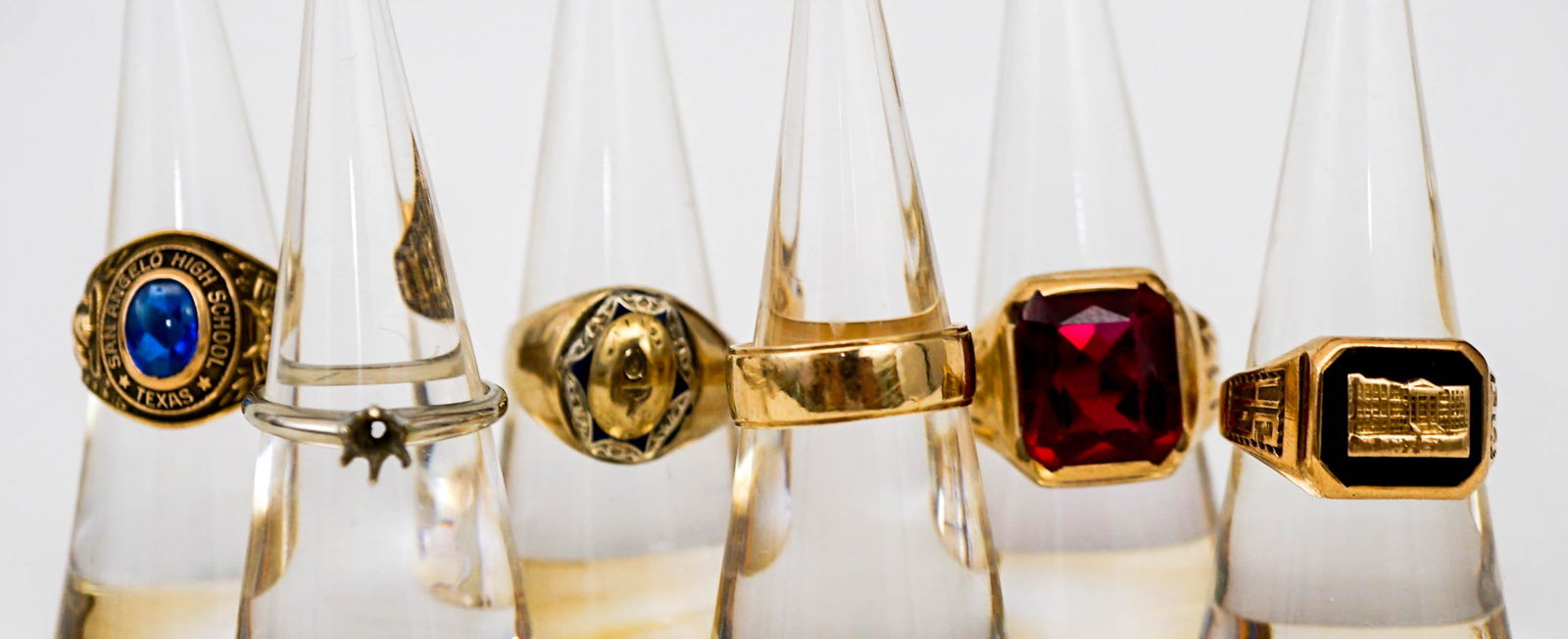 Estate Gold Rings: Includes two (2) 14k gold rings weighing 5.2 grams and four (4) 10k gold rings weighing 28 grams. Payment by wire transfer only. This is an estate sale. All information given is as a courtesy to bidde