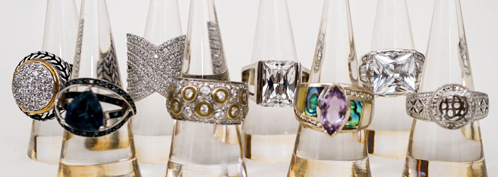 (8) .925 Sterling Designer Rings (1 of 16)