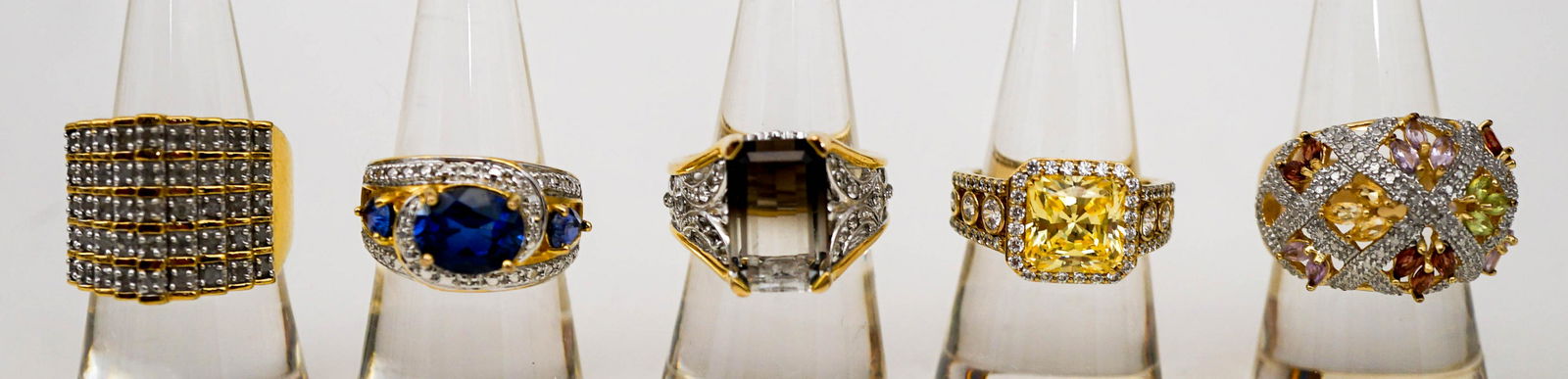 (5) .925 Sterling Designer Rings Size 7 (1 of 8)