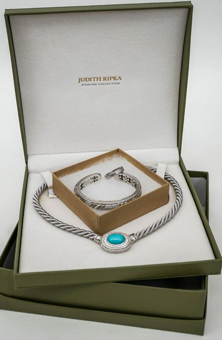 Judith Ripka Sterling CZ Necklace, Bracelet & Ring (1 of 19)