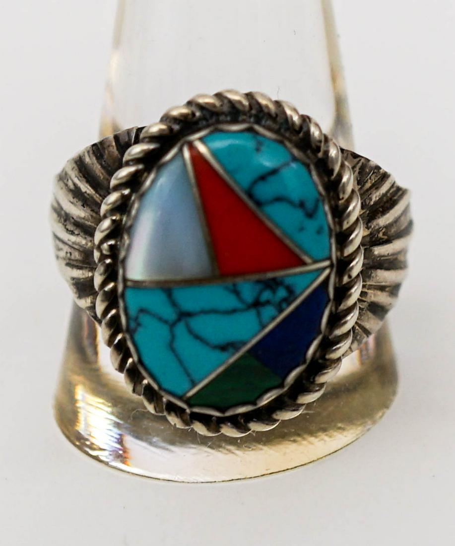 Herbert Tsosie Navajo Sterling Ring (1 of 6)