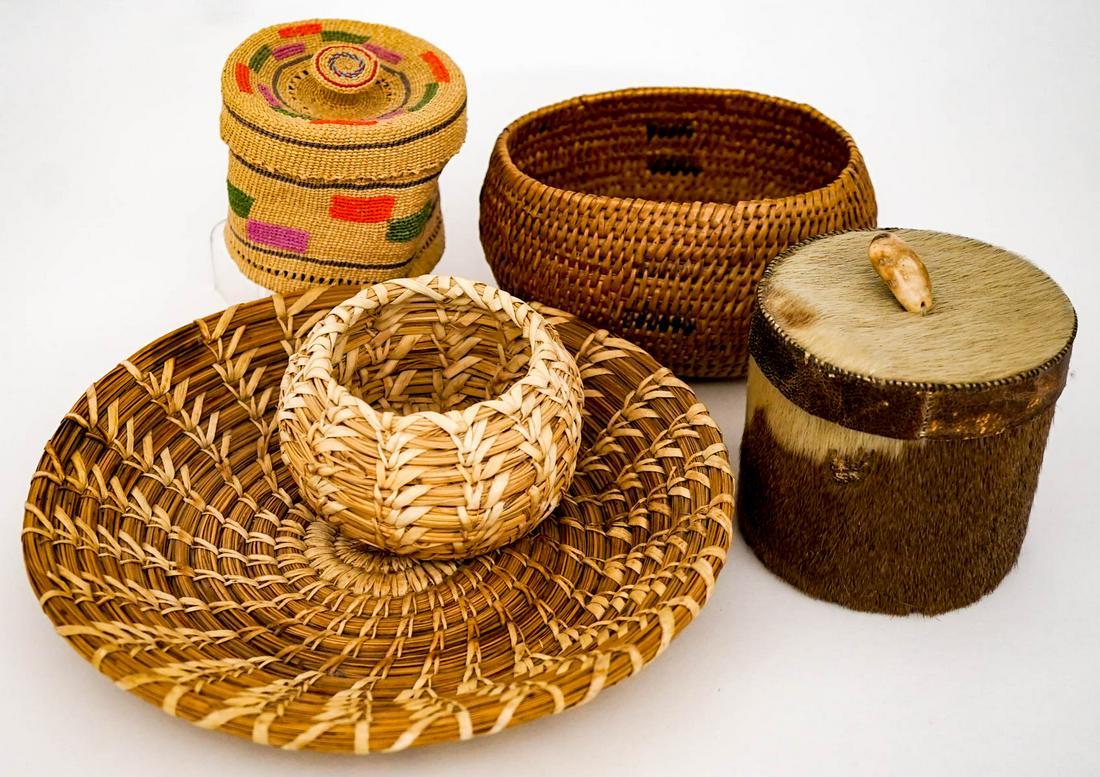 Northwest Coast (5) Vintage Baskets (1 of 18)