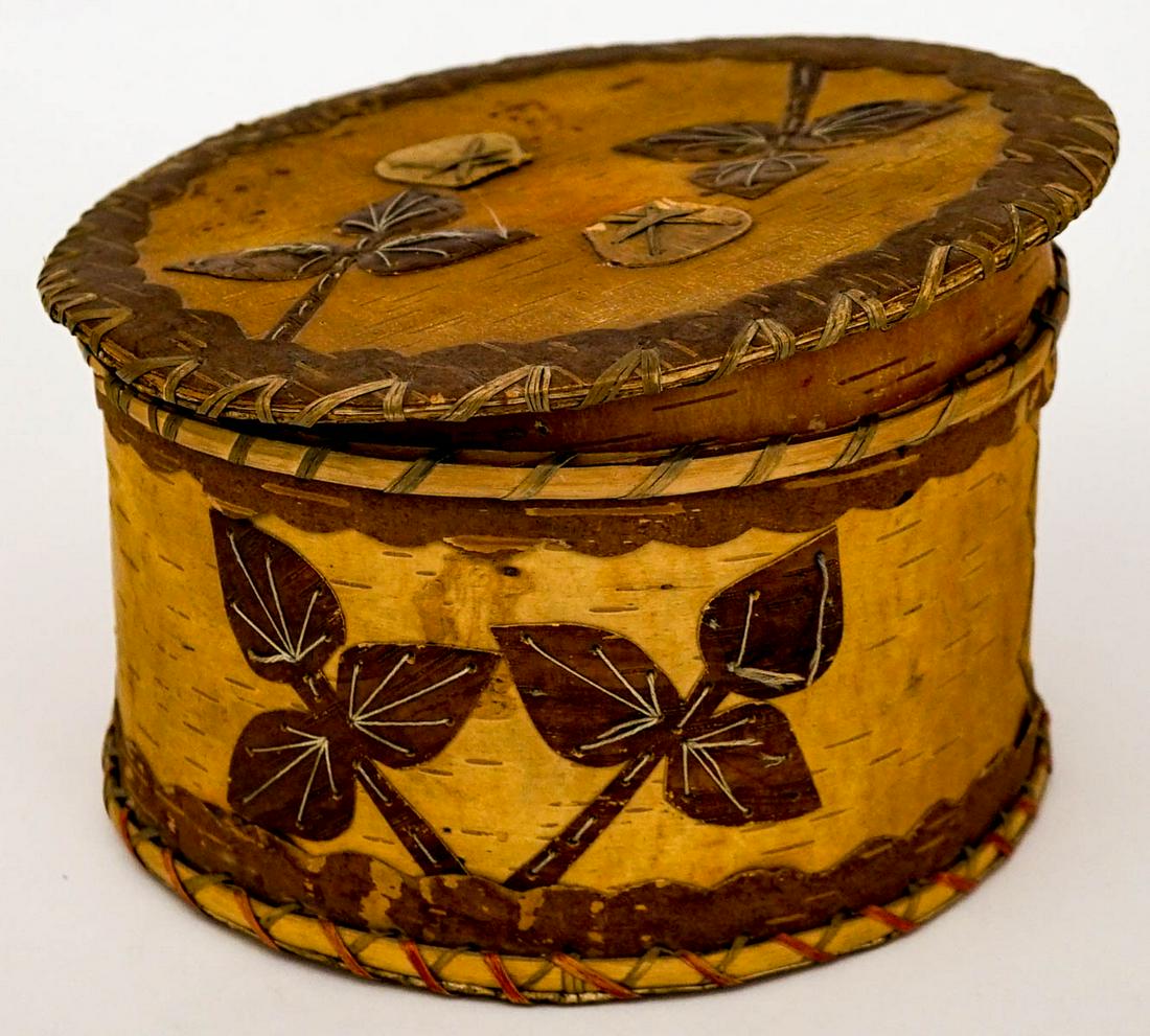 Vintage Bark 'Hupa' Basket (1 of 9)