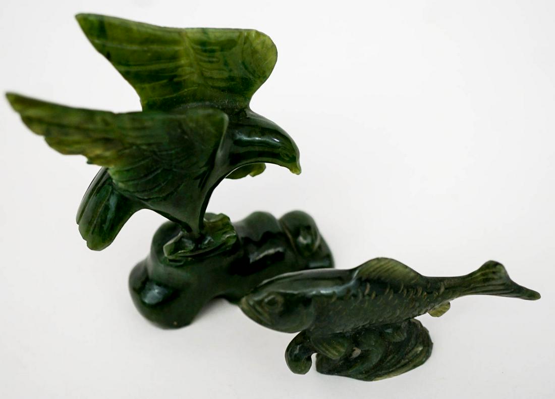 Alaskan Jade (2) Small Figures [Fish, Eagle] (1 of 12)