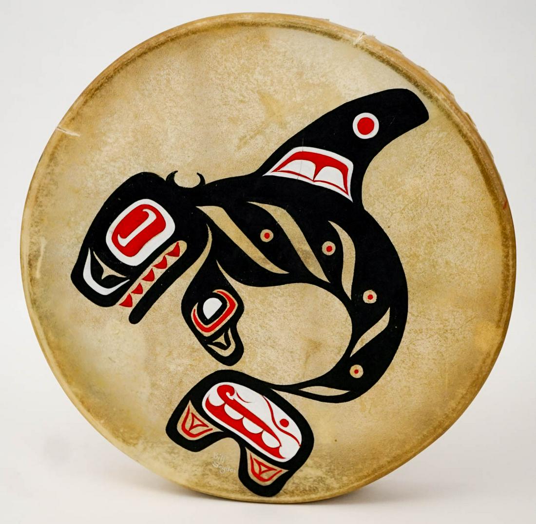Pacific Northcoast Painted Hand Drum (1 of 6)