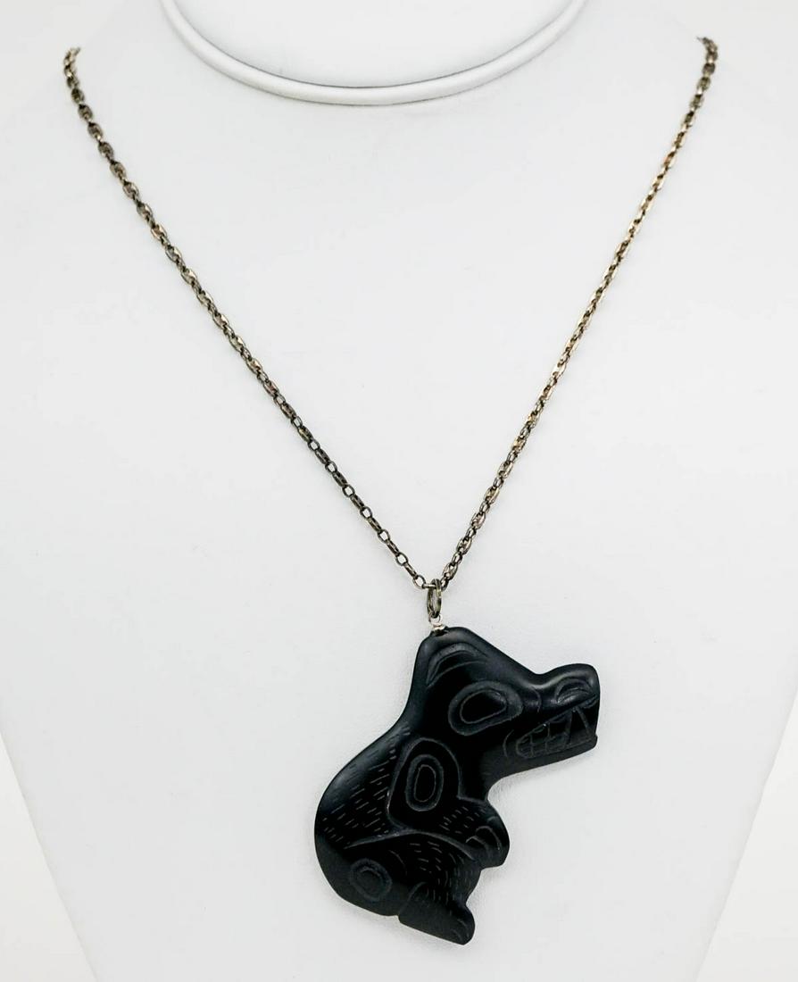 Argillite Pendant Pacific Northcoast (1 of 5)
