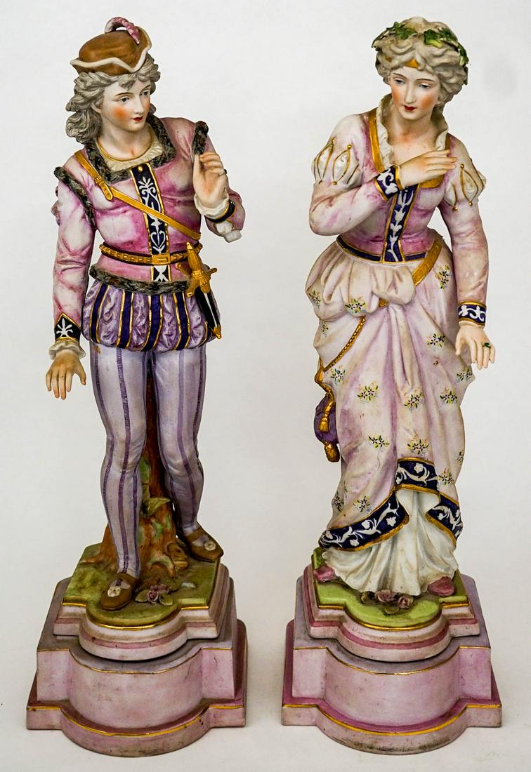 Vintage (2) Arnart Japan Bisque Lamp Bases (1 of 15)