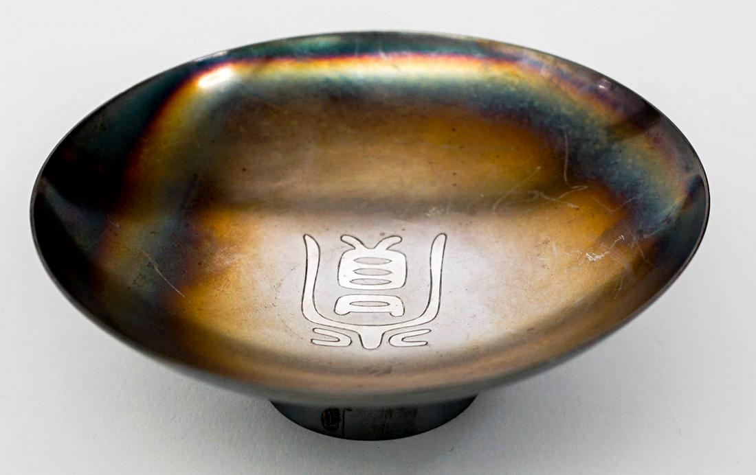 Korean Silver Small Pedestal Dish (1 of 10)