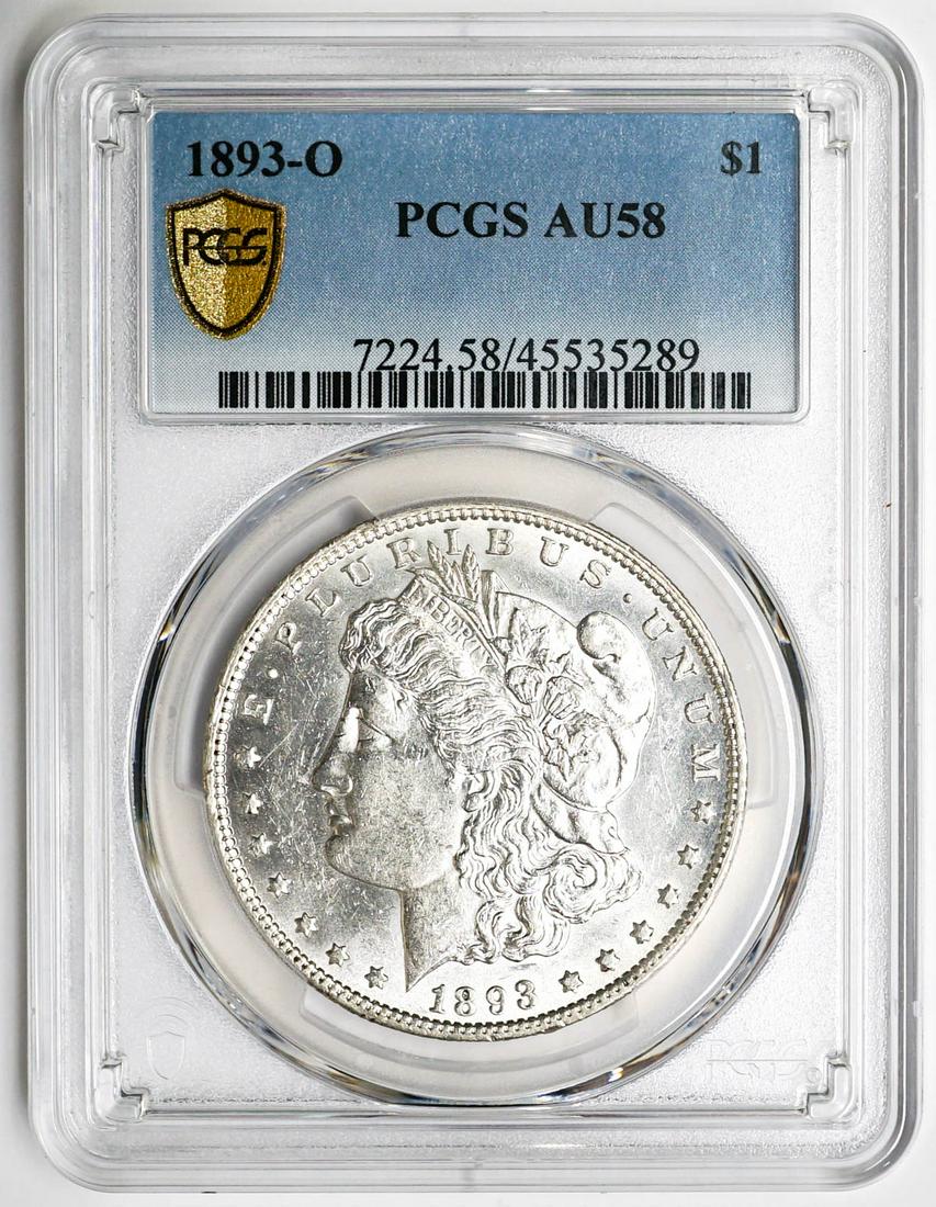 1893-O U.S. Morgan Dollar PCGS AU58 (1 of 2)
