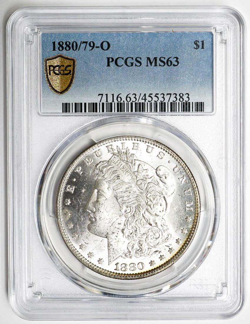 1880/79-O Morgan Dollar PCGS MS63 (1 of 2)