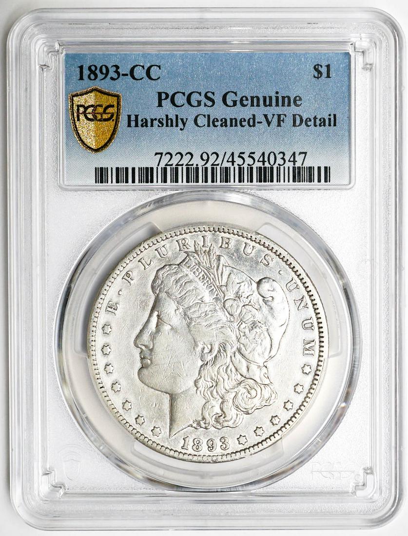 1893-CC Morgan Dollar PCGS Genuine (1 of 2)