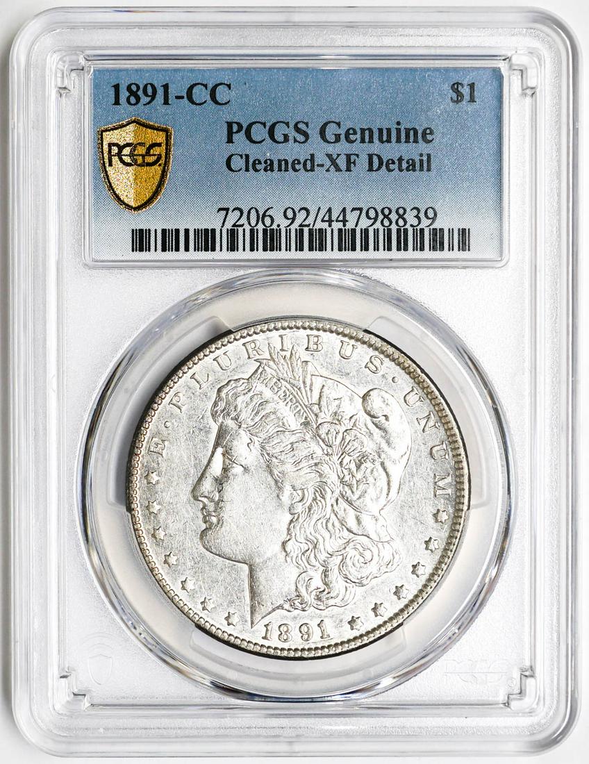 1891-CC Morgan Dollar PCGS Genuine (1 of 2)